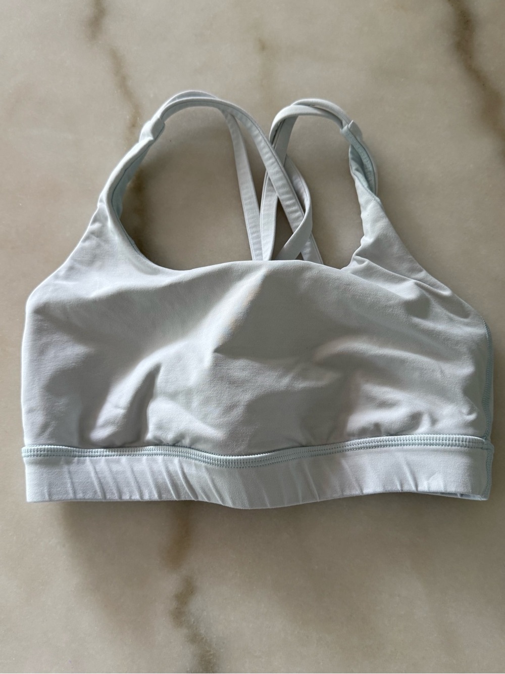 Lululemon 2 Light Blue Crossback Sports Bralette